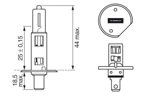 AMPUL - ULTRA WHİTE 4200K - 12 V - H1 - 55 W - P14.5S DUSTER