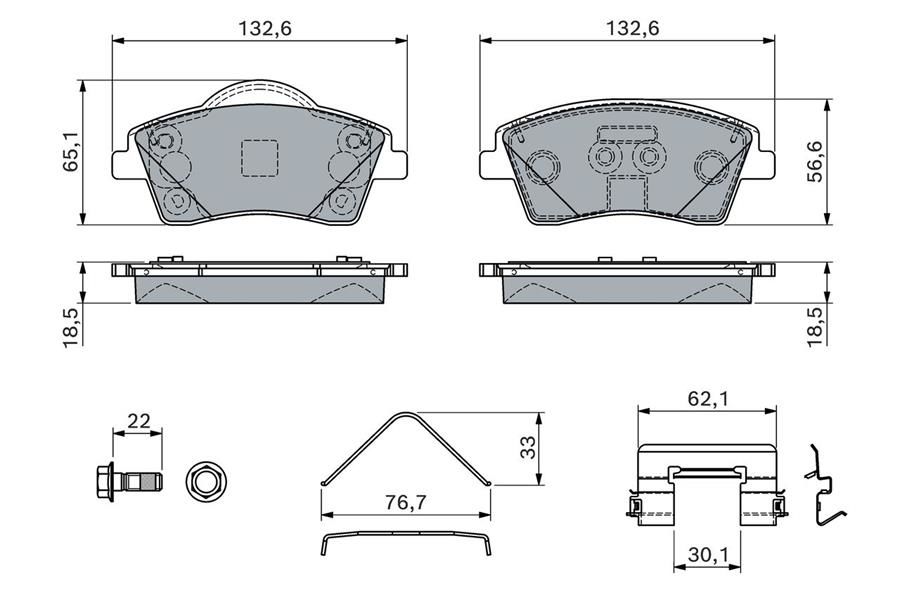 ÖN BALATA VOLVO XC40 1.5T3 2019 2.0 D3 D4 T2 T4 T5 B4 B5 2018 16 JANT