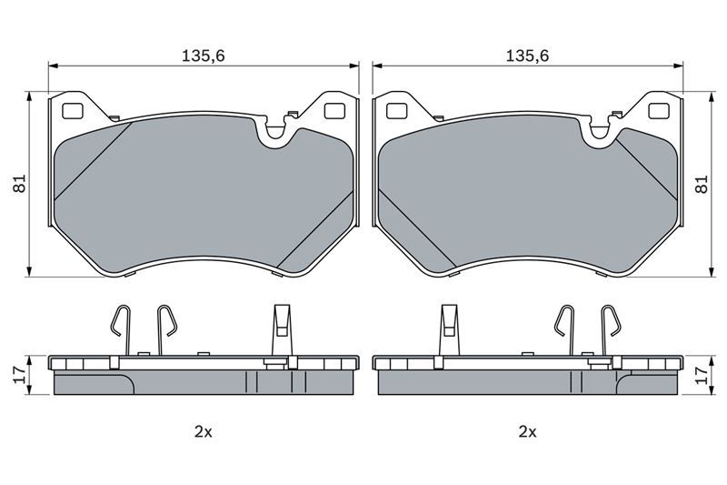 ÖN BALATA VOLVO XC60 D3 2015-17 D4 15-17 T5 2015-2017 T6 2013 156