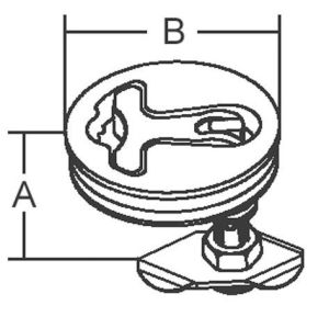 Gömme Kulp Kilitli 80mm