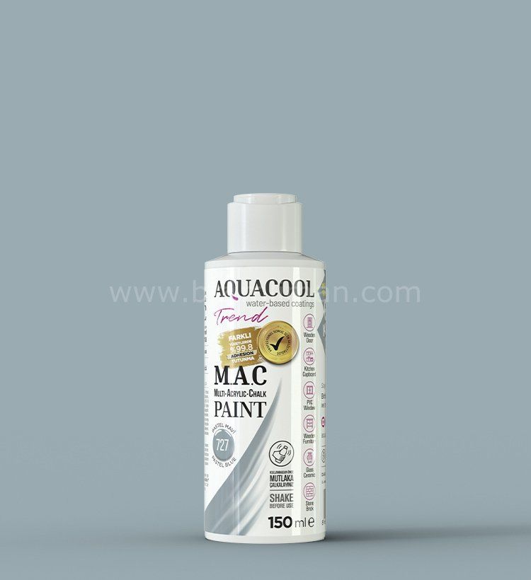 Trend M.A.C Su Bazlı Pastel Mavi 727  Lake Boya 150 ml