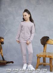 Elsima 3183 Kız Çocuk Uzun Kollu Pijama Takımı 6'lı (2-3-4-5-6-7 Yaş)