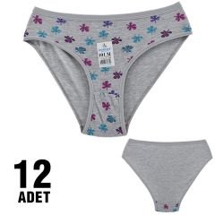 Dondeza 101-90 Desenli Bayan Bikini 12'li