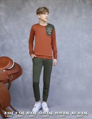 Elsima 3172 Erkek Çocuk Uzun Kollu Pijama Takımı 6'lı (8-16YAŞ)