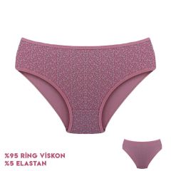 Dondeza 264-3 (L) Desenli Viscon Bayan Bikini 12'li