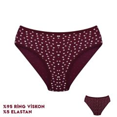 Dondeza 264-9 (L) Desenli Viscon Bayan Bikini 12'li