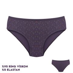 Dondeza 264-12 (L) Desenli Viscon Bayan Bikini 12'li