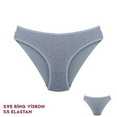 Dondeza 164-2 (M) Desenli Viscon Bayan Bikini 12'li