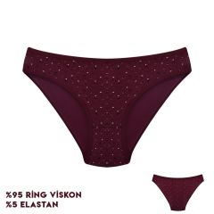 Dondeza 164-5 (M) Desenli Viscon Bayan Bikini 12'li