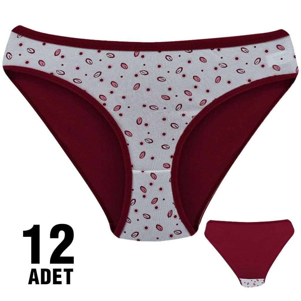 Dondeza 101-116 Desenli Bayan Bikini 12'li