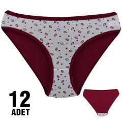 Dondeza 101-116 Desenli Bayan Bikini 12'li