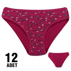 Dondeza 101-121 Desenli Bayan Bikini 12'li