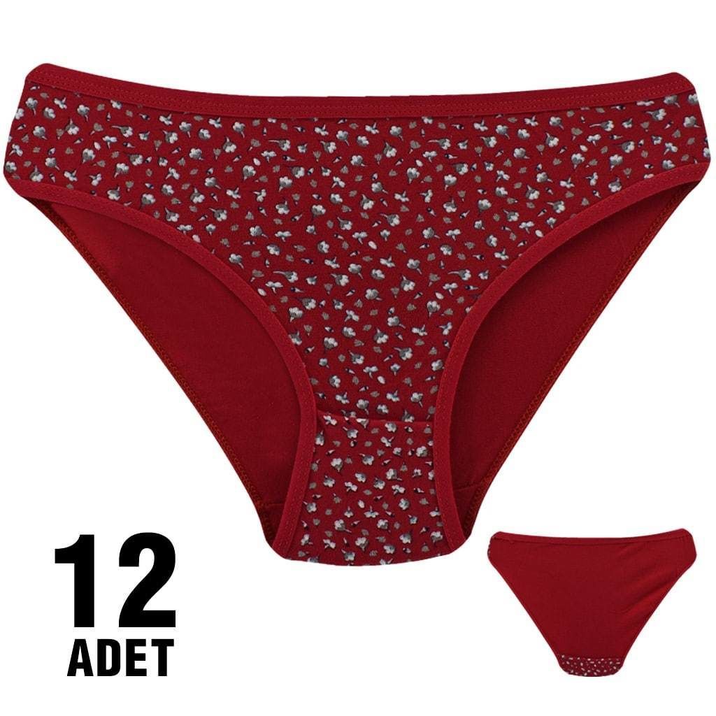 Dondeza 101-123 Desenli Bayan Bikini 12'li