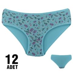 Dondeza 201-127 Desenli Bayan Ara Beden Külot 12'li