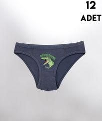 Kota 1019 Baskılı Erkek Çocuk Külot 12'li