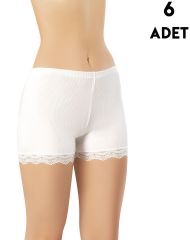 Kota 5022 Bayan Kaşkorse Paça Dantelli Şort 6'lı