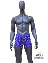 Zenura 2304 Dijital Baskı Erkek Boxer 12'li