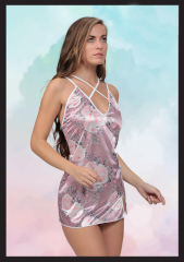 SHE 1328 Erotik Saten Gecelik