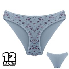 Dondeza 101-127 Desenli Bayan Bikini 12'li