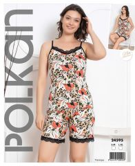 Polkan 24595 Empirme Viskon Bayan Şortlu Takım