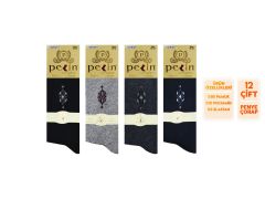 Pelin 1-11 Erkek Likralı Çorap 12'li