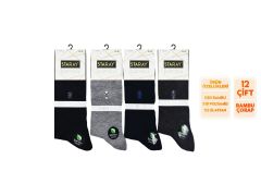 Staray 0517-2 Dikişsiz Yazlık Bambu Çorap 12'li