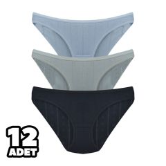 Tutku 0679 Jakarlı Bayan Bikini 12'li