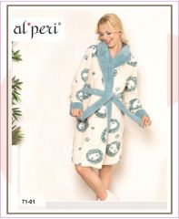 Alperi 71-01 Polar Bayan Uzun Kollu Sabahlık 4'lü