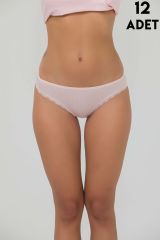 İlke 421 Likralı Derby Viskon Bayan Bikini 12'li (SM-LXL)