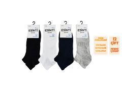 Esinti 28-2 %100 Pamuk Erkek Penye Patik 12'li