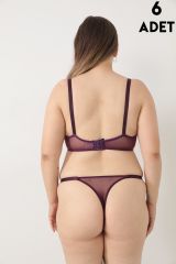 Love Secret Brodeli 5009 C Cup Balenli Desteksiz Bayan Sütyen Takım 6'lı