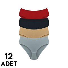 İntimo 2702 (L-XL) Raporlu Biyeli Bayan Külot 12'li