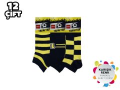 Şirin 004-FB Taraftar Çocuk Patik Çorap 12'li