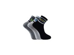 XGRİ POLO (E-E-7-6) Erkek Uzun Konç Patik 12'li