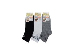 XGRİ POLO (E-E-7-8) Erkek Uzun Konç Patik 12'li
