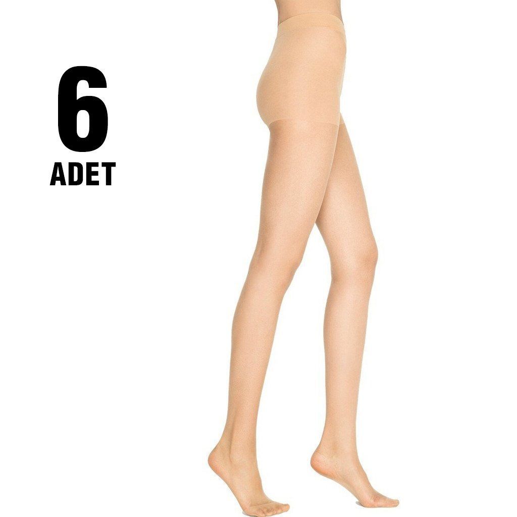 Penti Fit 15 Bayan Külotlu Çorap 6'lı VİZON - 3