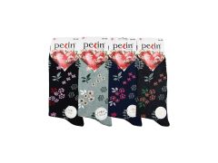 Pelin 9-10 Naturel Pamuk Bayan Soket Çorap 12'li