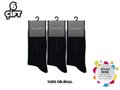 Pierre Cardin 932-Siyah Erkek Modal Çorap 6'lı