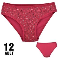 Dondeza 101-16 Desenli Bayan Bikini 12'li