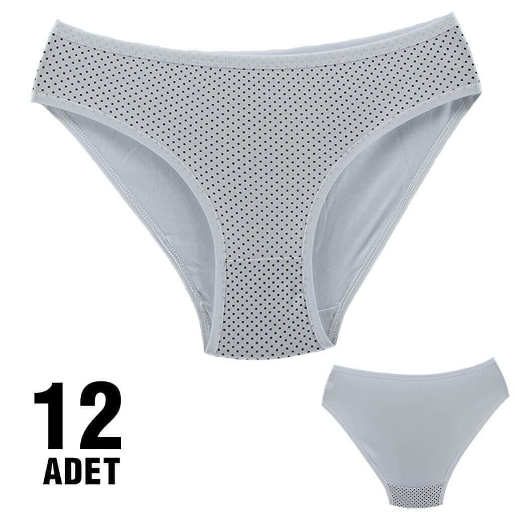 Dondeza 101-12 Desenli Bayan Bikini 12'li