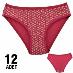 Dondeza 101-17 Desenli Bayan Bikini 12'li
