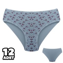 Dondeza 201-134 Desenli Bayan Ara Beden Külot 12'li