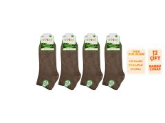 Gülsa Vizon Dikişsiz Erkek Bambu Patik Çorap 12'li