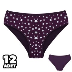 Dondeza 201-137 Desenli Bayan Ara Beden Külot 12'li