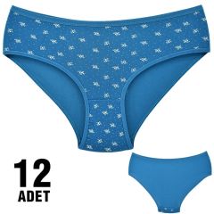 Dondeza 201-38 Desenli Bayan Ara Beden Külot 12'li