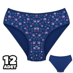 Dondeza 201-140 Desenli Bayan Ara Beden Külot 12'li