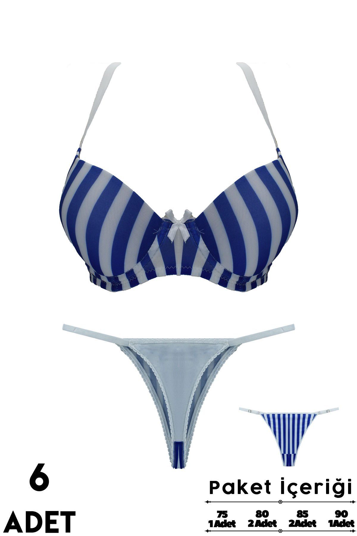 Love Secret 2-7 B Cup Balenli Destekli Bayan Sütyen Takım 6'lı