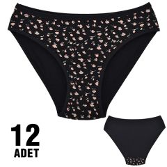 Dondeza 101-71 Desenli Bayan Bikini 12'li