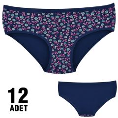 Dondeza 201-79 Desenli Bayan Ara Beden Külot 12'li