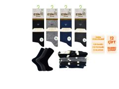Esinti 25-4 Dikişsiz Kokulu Erkek Bambu Soket 12'li